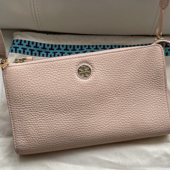 COPY - Tory Burch Small slim cross body leather bag, light pink-peach - Picture 10 of 10